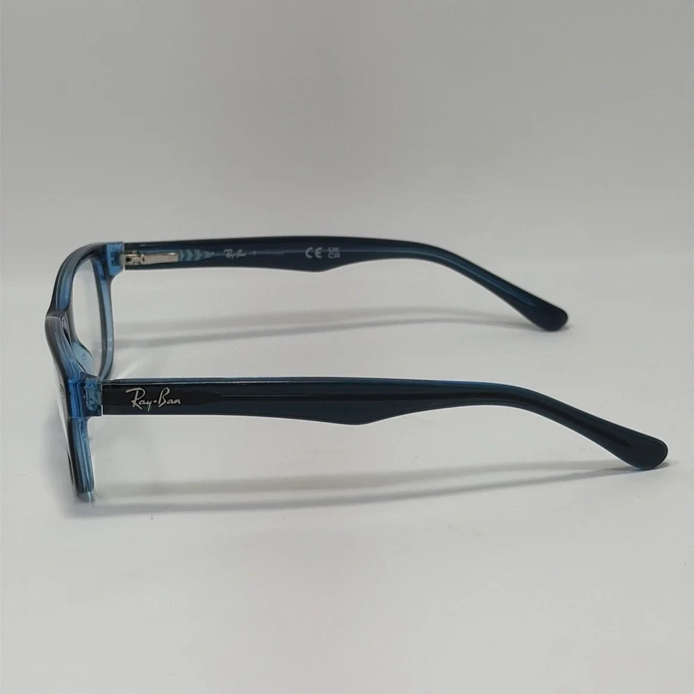RAY-BAN Kids EYEGLASSES FRAMES ONLY RB1555 3667 BLACK / BLUE FULL RIM 48-16-125